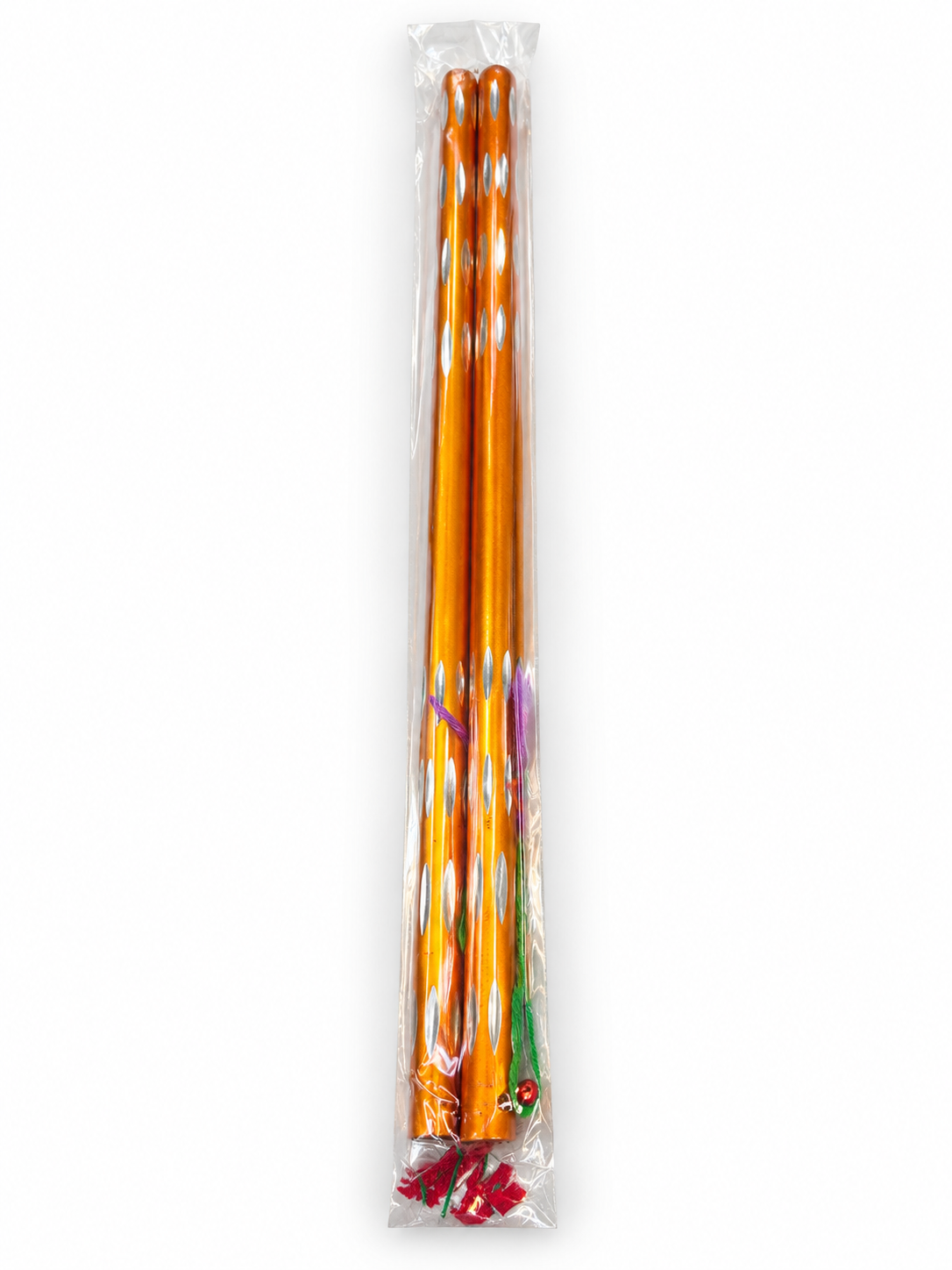 Decorative dandiya sticks, one pair, assorted design