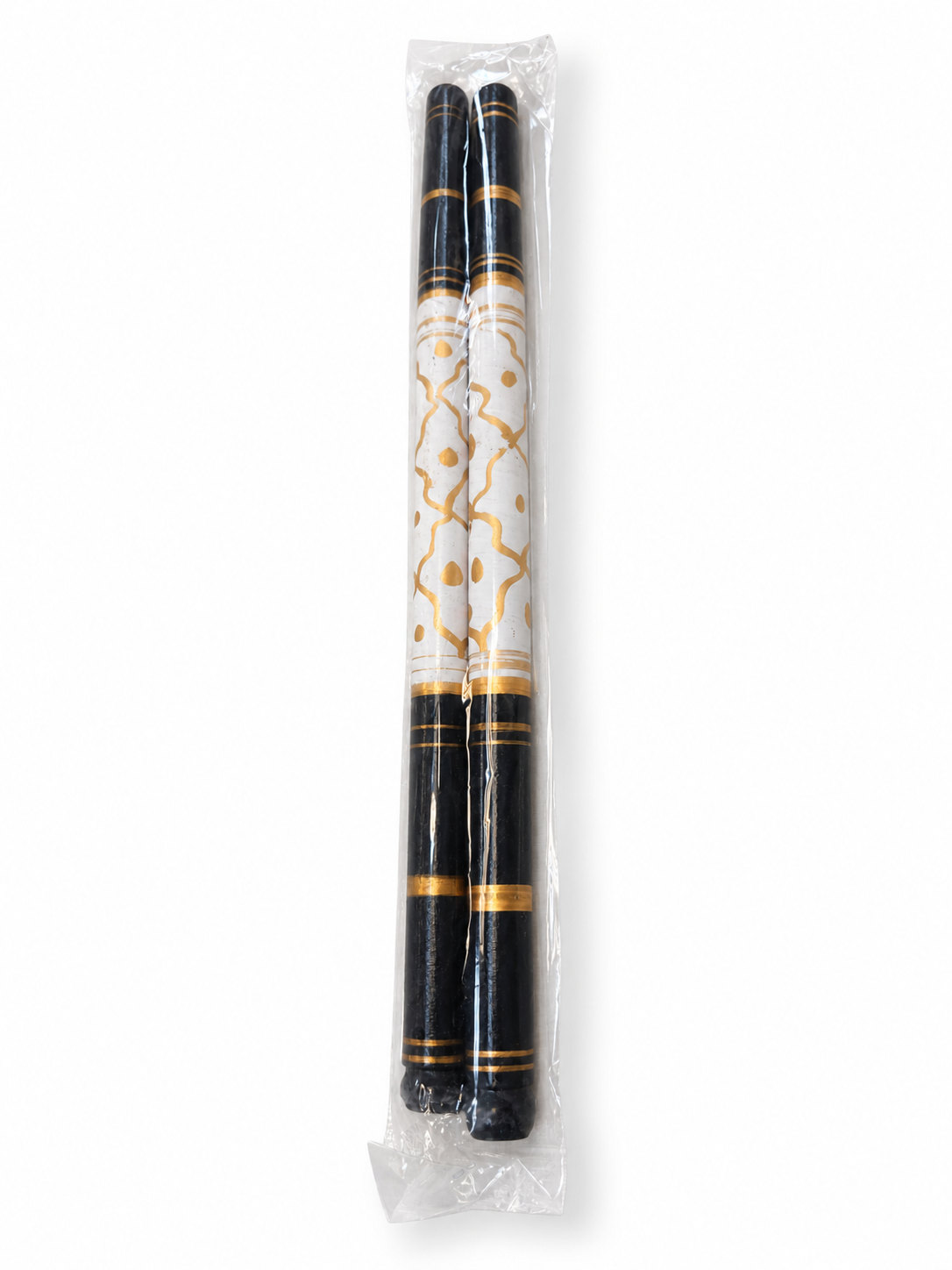 Decorative dandiya sticks, one pair, assorted design