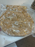 Gold embroidered potli bag - assorted colors available