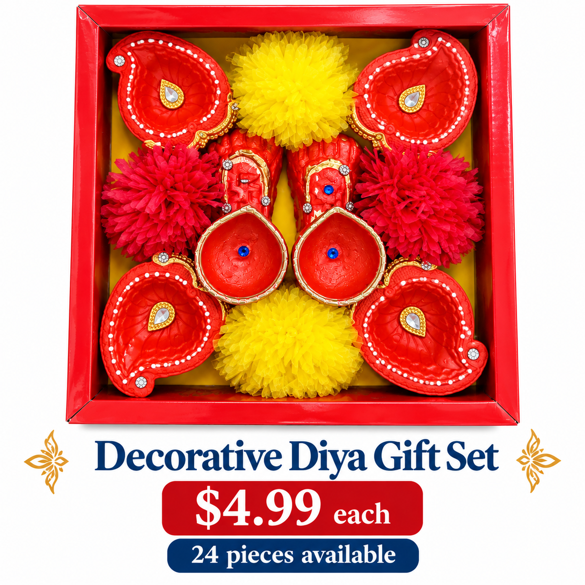 Decorative Diya Gift Set - $4.99