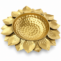 Lotus design urli bowl on a white background