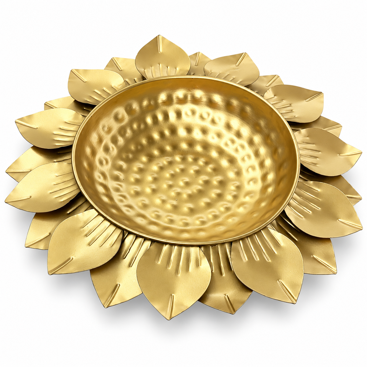 Lotus design urli bowl on a white background